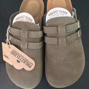 Project Cloud Memory Foam Suede Clogs